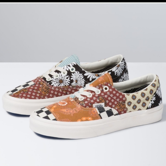 🆕Vans | Vans Era Tiger Patchwork Sneakers Size 6 women's 4.5 mens - Picture 4 of 14